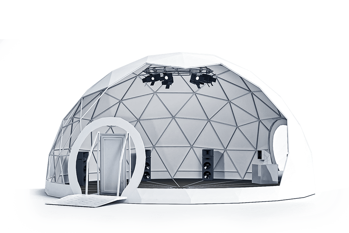 Geodesic tents - event dome